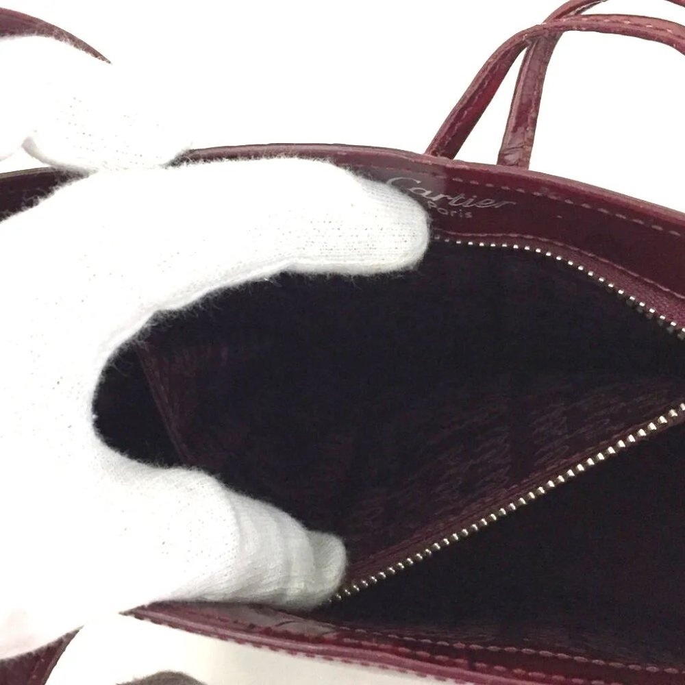 Cartier Burgundy Tote Bag - Picture 11 of 14